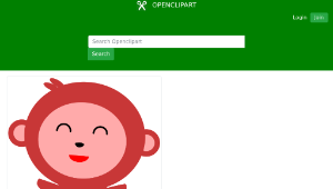 openclipart圖庫：Monkey