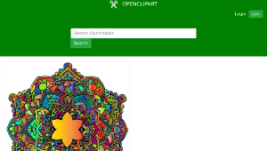 openclipart圖庫：Flowery Mandala Prismatic-資源代表圖