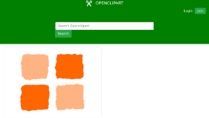openclipart圖庫：Orange squares 1