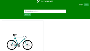 openclipart圖庫：Fixed Gear Bicycle