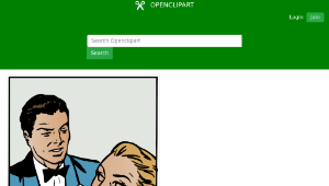 openclipart圖庫：Retro couple