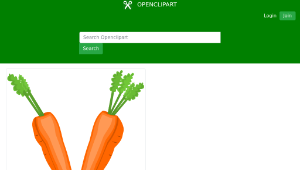 openclipart圖庫：Carrot Halves