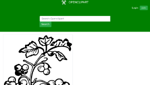 openclipart圖庫：Branch and berries