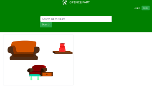 openclipart圖庫：Sofas縮圖