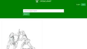 openclipart圖庫： the sword fight-資源代表圖