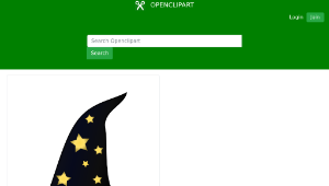 openclipart圖庫：Sorcer hat-資源代表圖