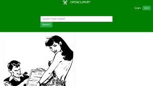 openclipart圖庫：Artist and model