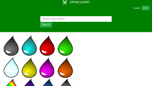 openclipart圖庫：Colored Water-資源代表圖