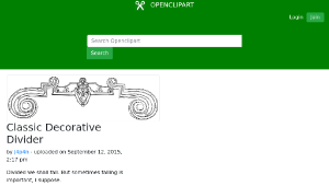 openclipart圖庫：Classic Decorative Divider-資源代表圖