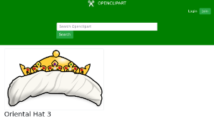 openclipart圖庫：Oriental Hat 3縮圖