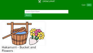 openclipart圖庫：Hakamairi - Bucket and Flowers縮圖