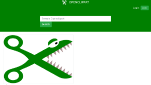 openclipart圖庫：Sissor monster縮圖