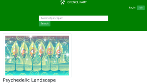 openclipart圖庫：Psychedelic Landscape縮圖