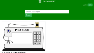 openclipart圖庫：Sewing Machine-資源代表圖