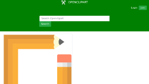 openclipart圖庫：Pencil Frame-資源代表圖