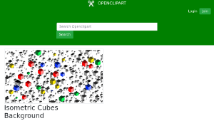 openclipart圖庫：Isometric Cubes Background-資源代表圖
