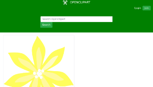 openclipart圖庫：Yellow Lily 縮圖