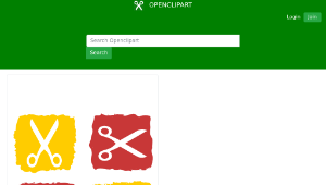 openclipart圖庫：Scissors and squares-資源代表圖