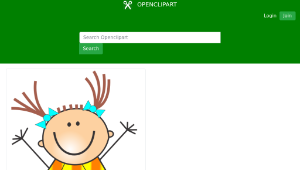 openclipart圖庫：Girl doing Cartwheels-資源代表圖