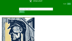 openclipart圖庫：Mine Worker縮圖