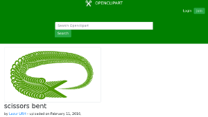 openclipart圖庫：scissors bent縮圖