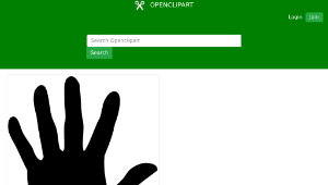 openclipart圖庫：Simple Palm Surface-資源代表圖