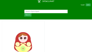 openclipart圖庫：russian doll illustration縮圖