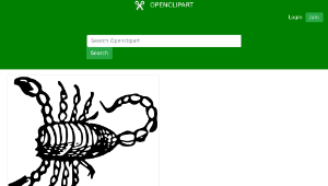 openclipart圖庫：Scorpion縮圖
