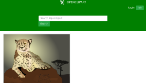 openclipart圖庫：Cheetah