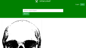 openclipart圖庫：Skull 4-資源代表圖