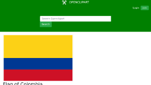 openclipart圖庫：Flag of Colombia縮圖