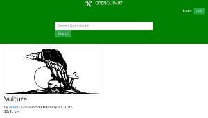 openclipart圖庫：Vulture縮圖