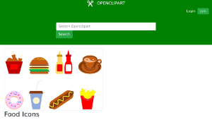 openclipart圖庫：Food Icons-資源代表圖