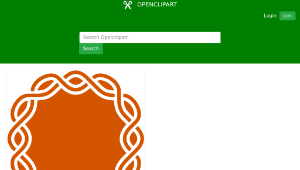 openclipart圖庫：knotted frame縮圖