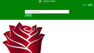 openclipart圖庫：Stylized Rose Enhanced縮圖