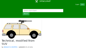 openclipart圖庫：Technical, modified from SUV-資源代表圖
