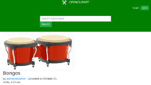 openclipart圖庫：Bongos縮圖