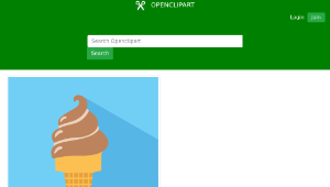 openclipart圖庫：Chocolate Ice Cream Icon縮圖