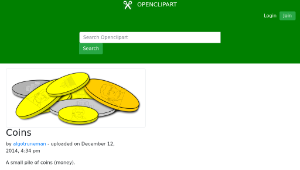 openclipart圖庫：Coins-資源代表圖