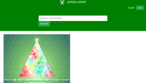 openclipart圖庫：Merry Chrismas Card縮圖