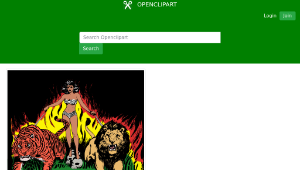 openclipart圖庫：Queen of the Jungle-資源代表圖