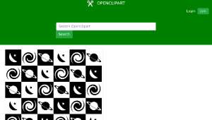 openclipart圖庫：Space pattern 3縮圖