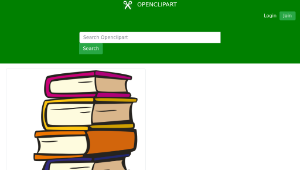 openclipart圖庫：Stack of books 3-資源代表圖