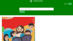 openclipart圖庫：Jesus and Some Kids縮圖
