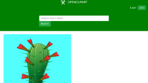 openclipart圖庫：Cactus flower-資源代表圖