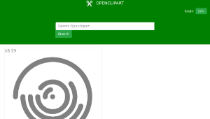 openclipart圖庫：Concentric Loop Clock (1 minute cycle)-資源代表圖