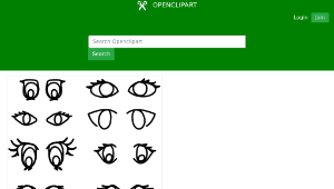 openclipart圖庫：Eyes Collection-資源代表圖