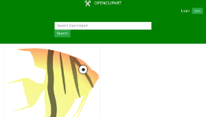 openclipart圖庫：cartoon angel fish-資源代表圖