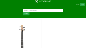 openclipart圖庫：Ibanez Electric Bass 縮圖