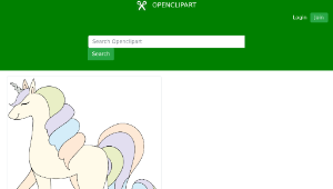 openclipart圖庫：Pastel Unicorn-資源代表圖
